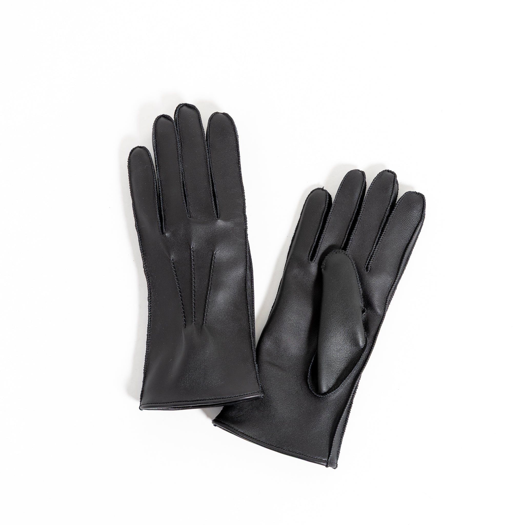 Miesten nahkakäsine, säänkestävä, musta