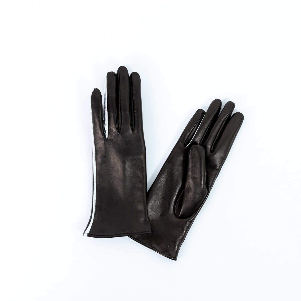 Naisten nahkakäsine, eleganssi, musta